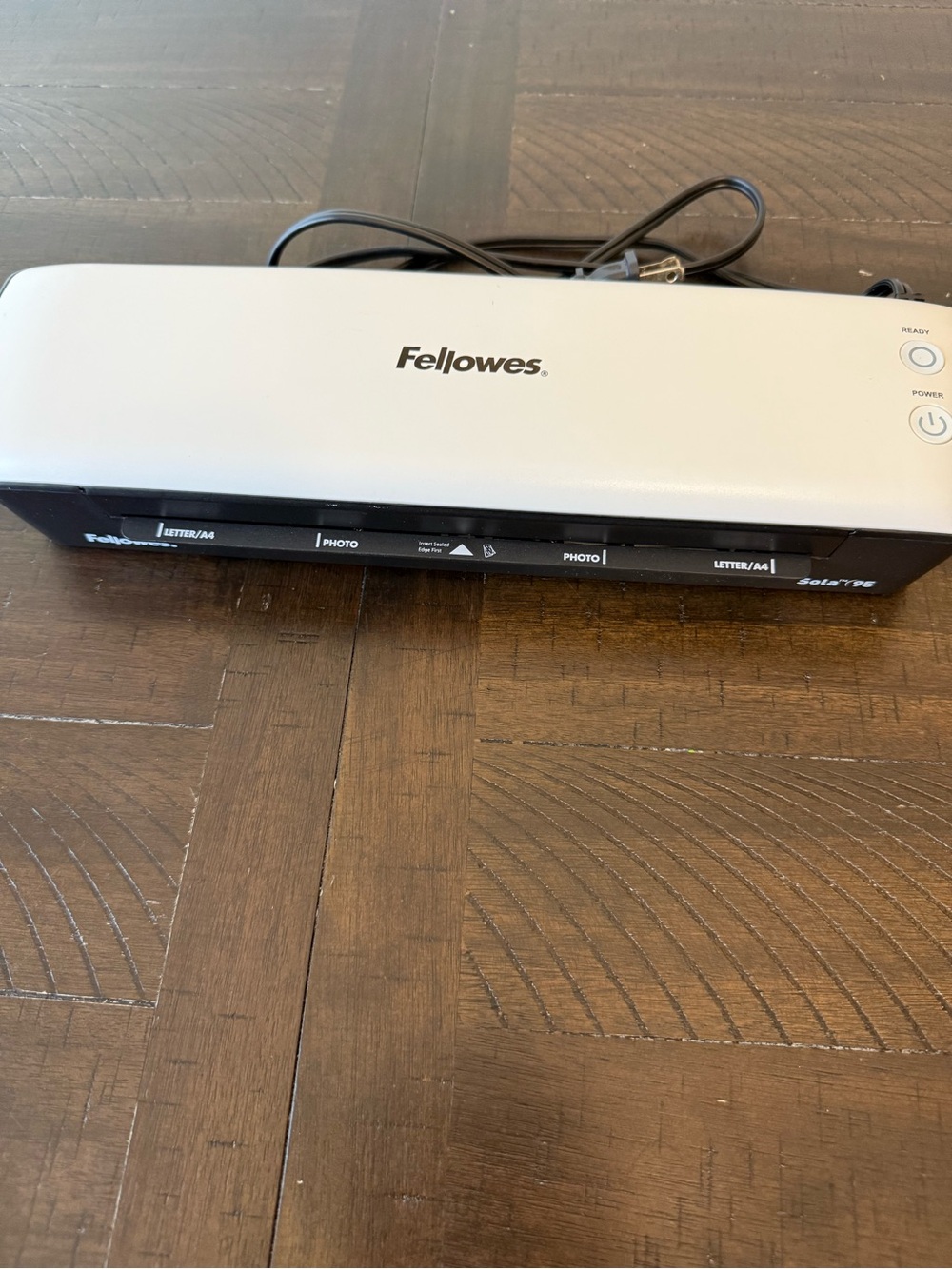 Fellowes White Sola 95 A4 Letter Hot Thermal Laminator 5736601 Laminator Machine